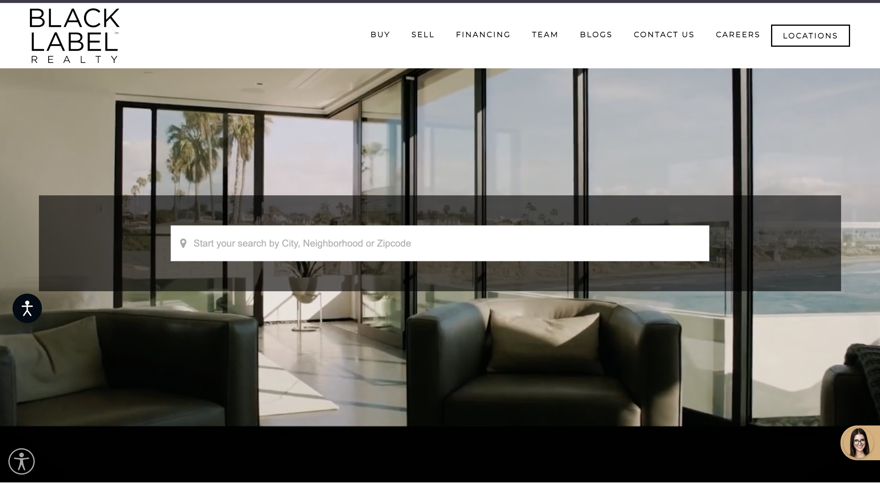 Black Label Realty website