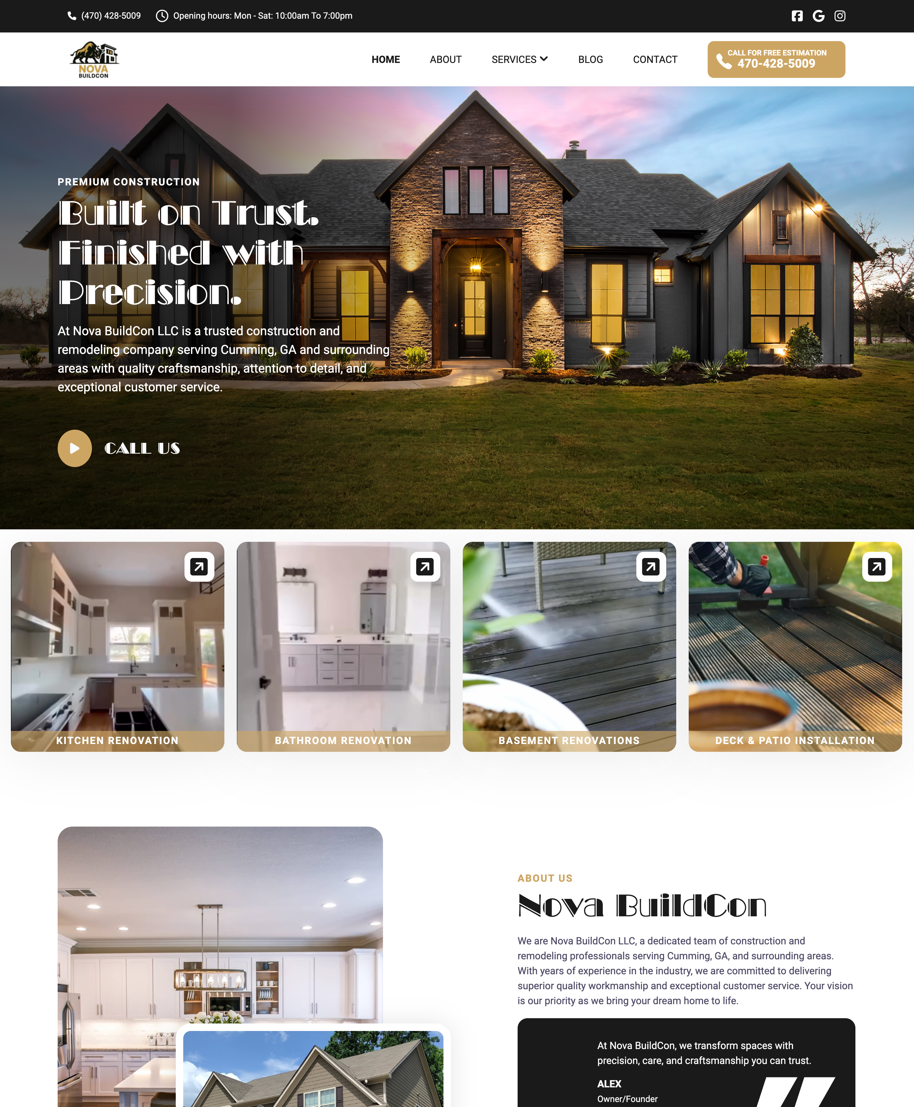 Nova BuildCon website